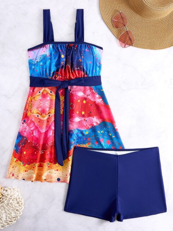 New Tankini Swimwears Tankini Set Sexy Swimsuit Women Summer Bathing Suit Bikini Set Sleeveless Beach Swimming Suit Female at AliExpress