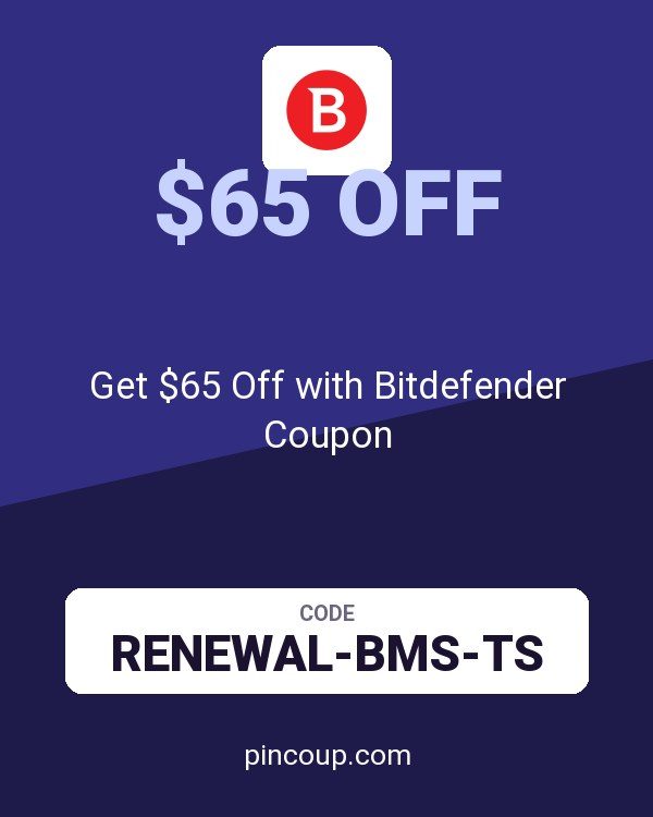 Get $65 Off with Bitdefender Coupon