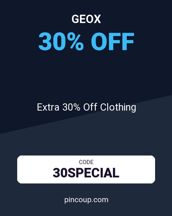 Geox coupon: Extra 30% Off Clothing