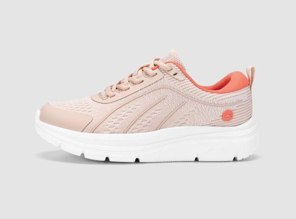 Women's Cloud Wanderer V16 - Nude Pink/Tangerine / 7.5 / Wide/2E at FitVille