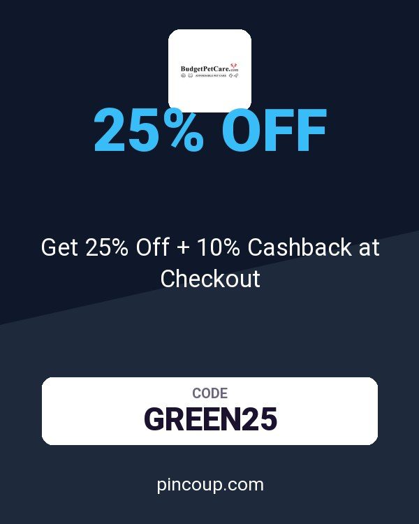 BudgetPetCare.com coupon: Get 25% Off + 10% Cashback at Checkout