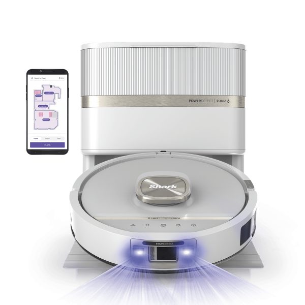 Shark PowerDetect UV Reveal 2-In-1 Vacuum and Mop in White | RV3030XE | SharkNinja