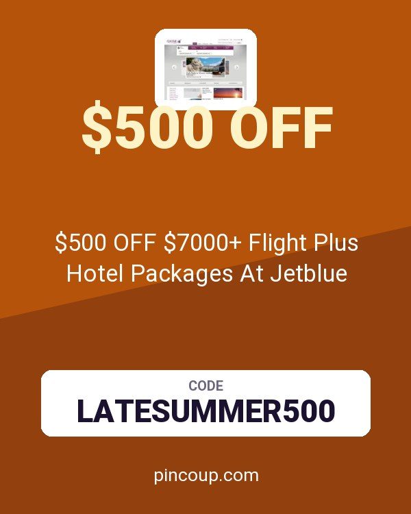 Qatar Airways coupon: $500 OFF $7000+ Flight Plus Hotel Packages At Jetblue