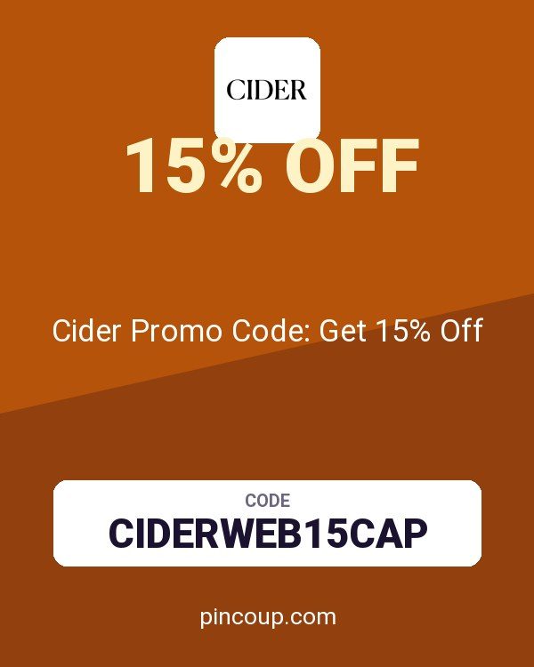 Cider Promo Code: Get 15% Off