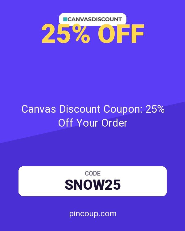 Canvas Discount Coupon: 25% Off Your Order