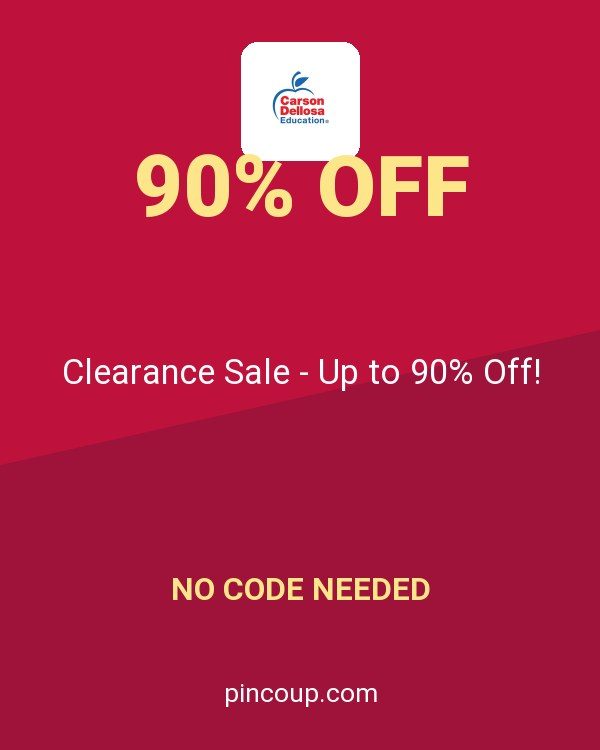 Carson Dellosa coupon: Clearance Sale - Up to 90% Off!