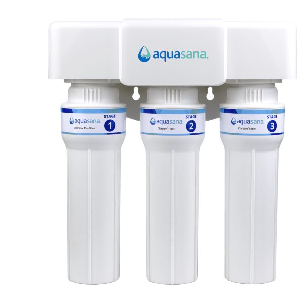 Aquasana 3-Stage Fast Flow Rate Under Sink Water Filter 15X Stronger Filtration Reduces 78 Contaminants Certified to NSF/ANSI 42, 53 & 401 at Aquasana Home Water Filters
