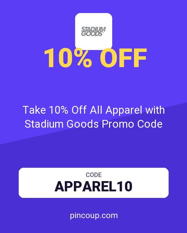 Take 10% Off All Apparel with Stadium Goods Promo Code