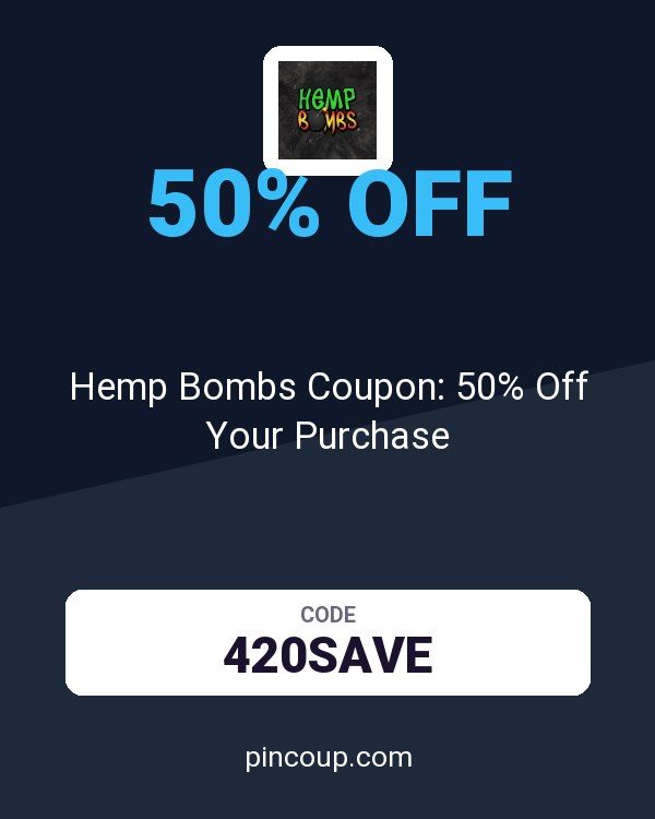 Hemp Bombs Coupon: 50% Off Your Purchase