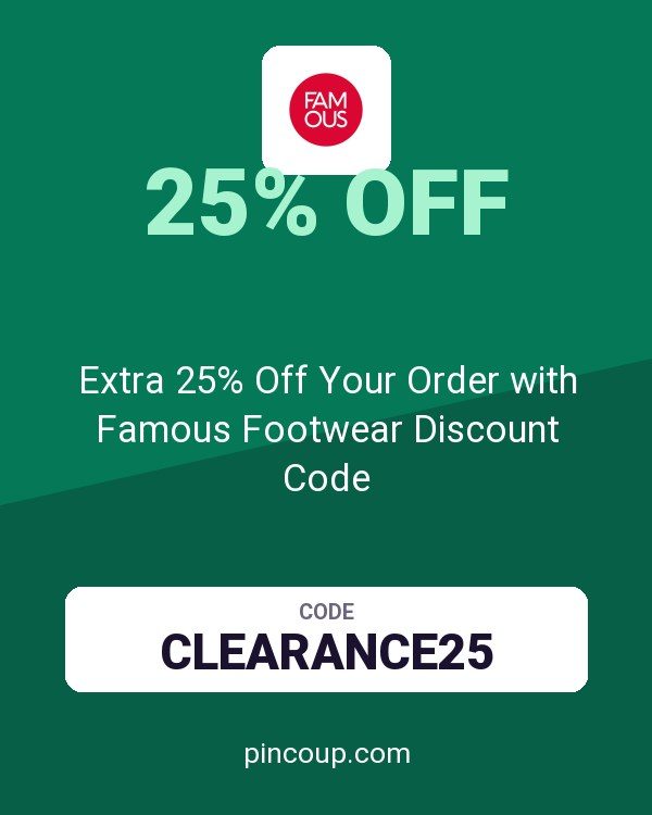 Extra 25% Off Your Order with Famous Footwear Discount Code