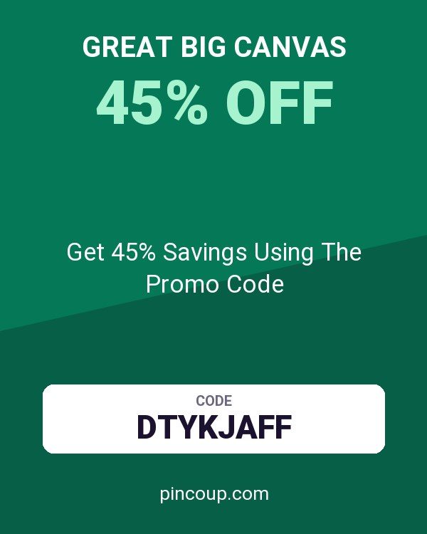 Great Big Canvas coupon: Get 45% Savings Using The Promo Code