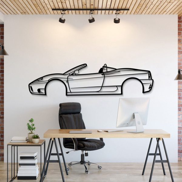 2001 360 Spider Version Metal Car Wall Art - MT0285 - 39" - 99 cm at Modello Turbo LLC