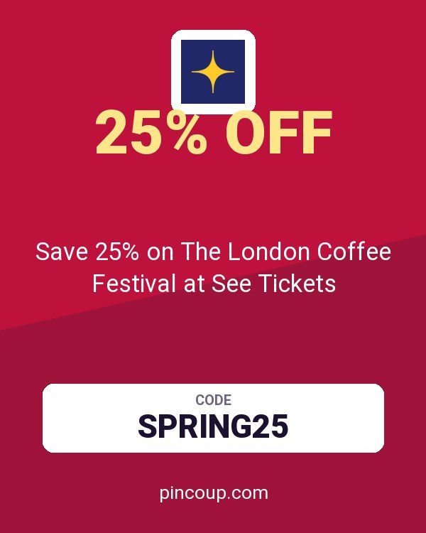 See Tickets by Eventim coupon: Save 25% on The London Coffee Festival at See Tickets