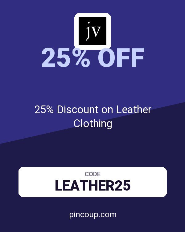 John Varvatos coupon: 25% Discount on Leather Clothing