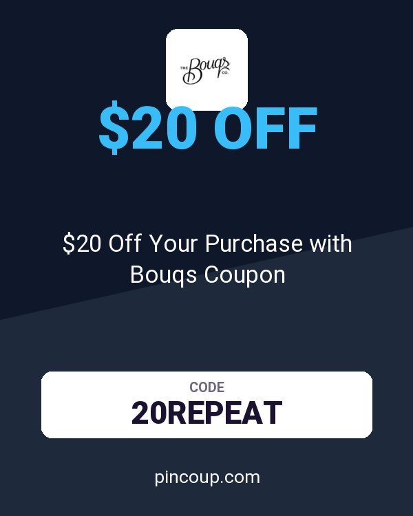 The Bouqs Company: $20 Off Your Purchase with Bouqs Coupon