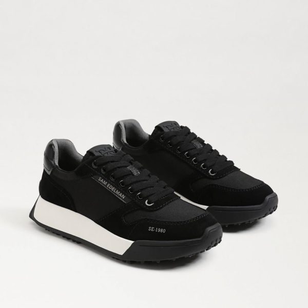Layla Sneaker Black Suede at Sam Edelman