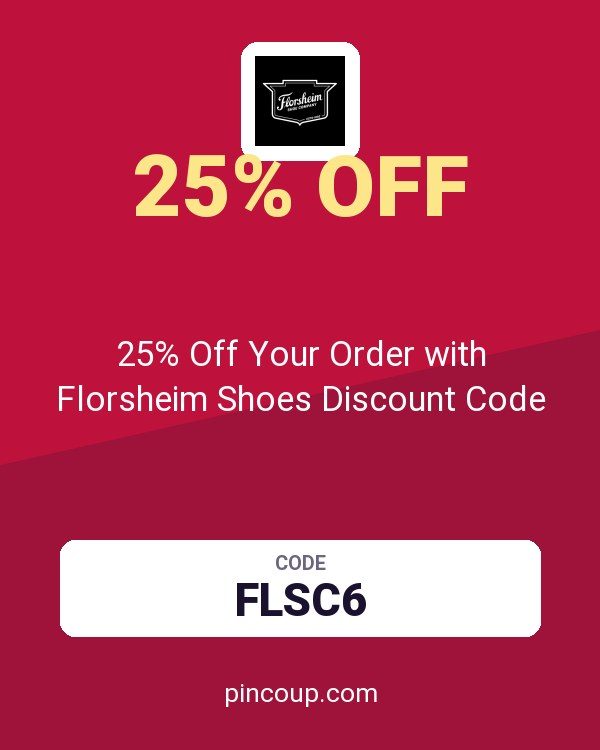 25% Off Your Order with Florsheim Shoes Discount Code