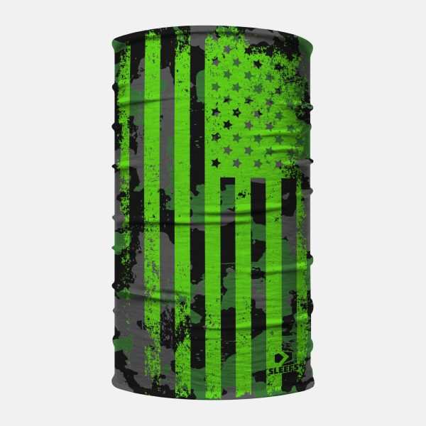 American Corrosive Green Neck Gaiter at SLEEFS
