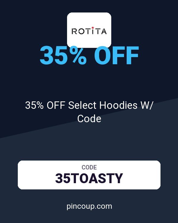 Rotita coupon: 35% OFF Select Hoodies W/ Code