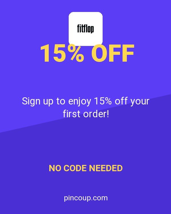 FitFlop coupon: Sign up to enjoy 15% off your first order!