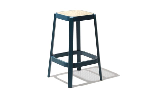 Cane Counter Stool Ocean Blue at Industry West