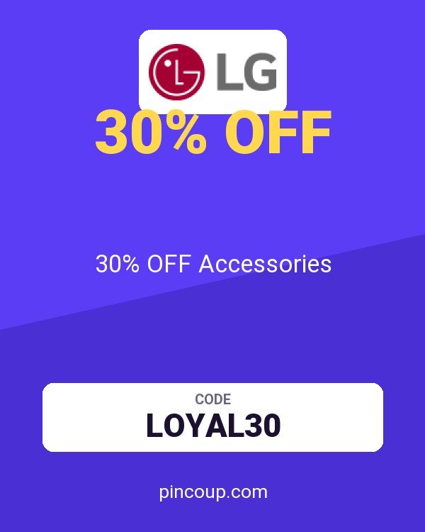 LG coupon: 30% OFF Accessories