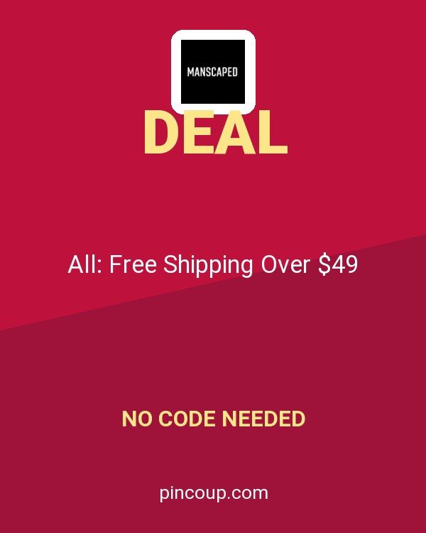 Manscaped coupon: All: Free Shipping Over $49