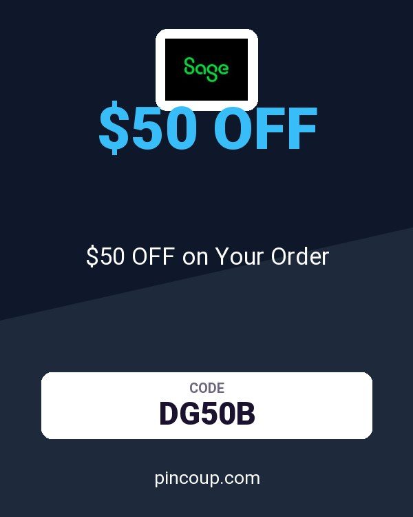 Sage coupon: $50 OFF on Your Order