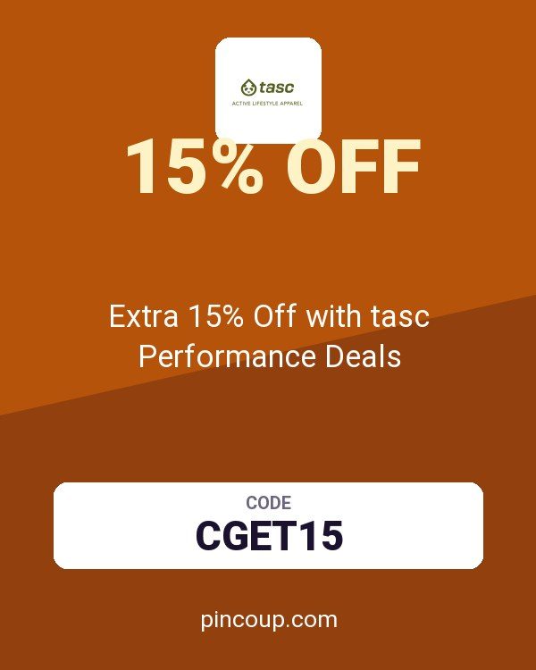 Extra 15% Off with tasc Performance Deals