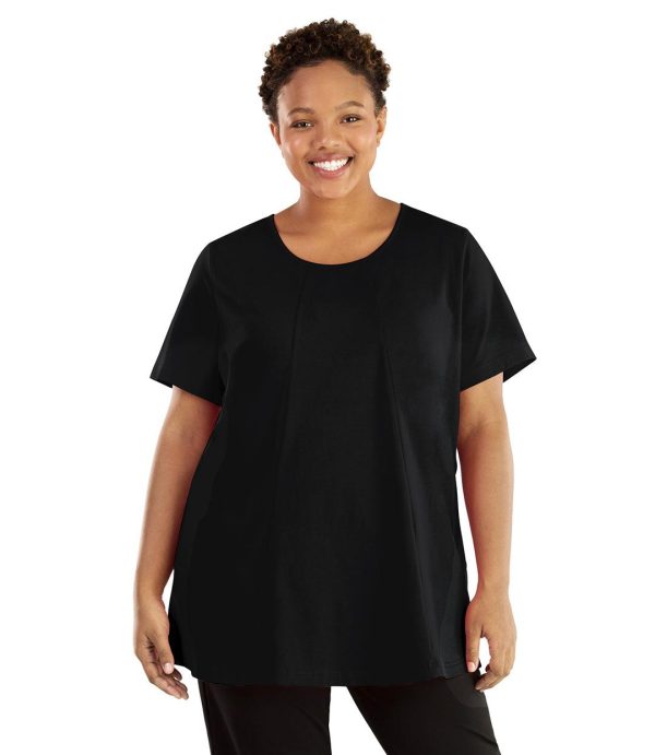 Stretch Naturals Lite Swing Top - FINAL SALE, XL / BLACK at JunoActive