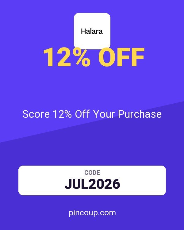 HALARA coupon: Score 12% Off Your Purchase