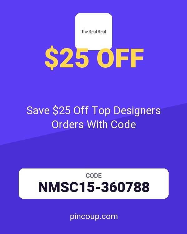 The RealReal coupon: Save $25 Off Top Designers Orders With Code
