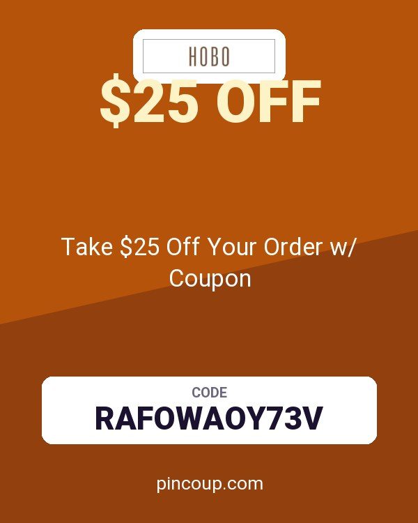HOBO Bags: Take $25 Off Your Order w/ Coupon