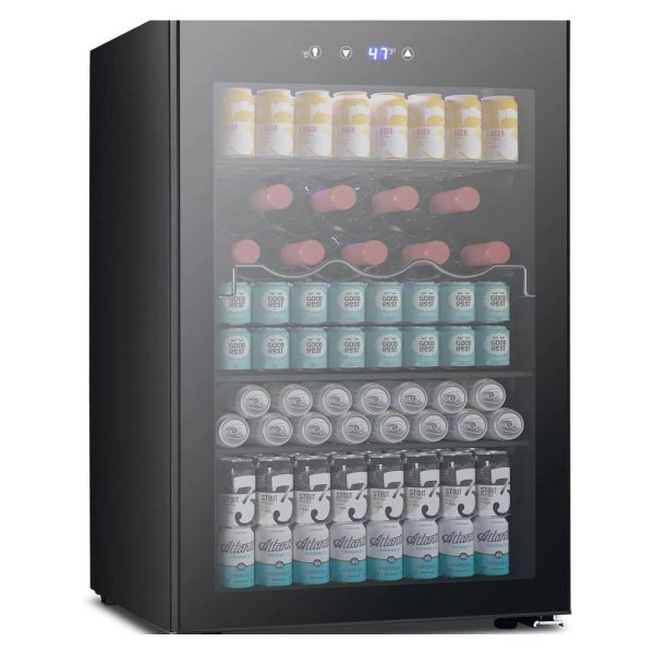 COWSAR 4.4/3.2/2.6 Cu.Ft Beverage Refrigerator Cooler, Reversible door - New 4.4Cu.Ft（Non-reversible door） at Kismile
