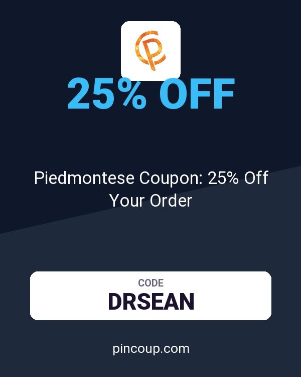Piedmontese Coupon: 25% Off Your Order