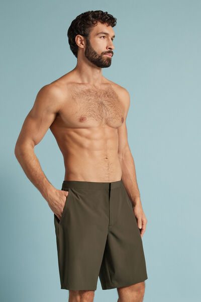 Intimissimi Technical Swim Shorts Man Green Size S