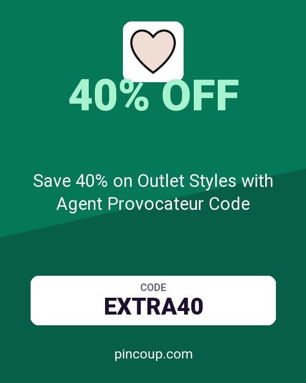 Agent Provocateur (FR) coupon: Save 40% on Outlet Styles with Agent Provocateur Code