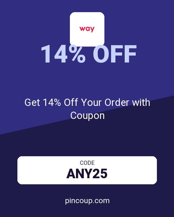 Way.com (US and CA): Get 14% Off Your Order with Coupon
