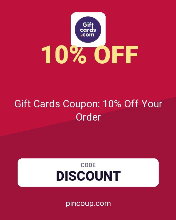 GiftCards.com: Gift Cards Coupon: 10% Off Your Order
