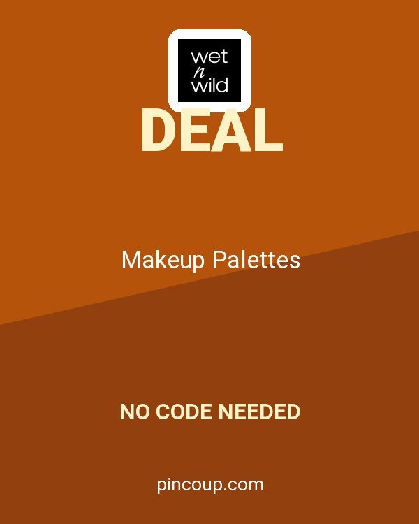 Wet n Wild coupon: Makeup Palettes