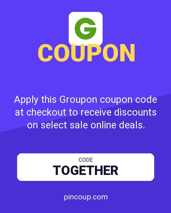Apply this Groupon coupon code at checkout to receive discounts on select sale online deals.