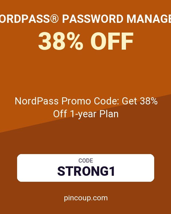 NordPass® Password Manager coupon: NordPass Promo Code: Get 38% Off 1-year Plan
