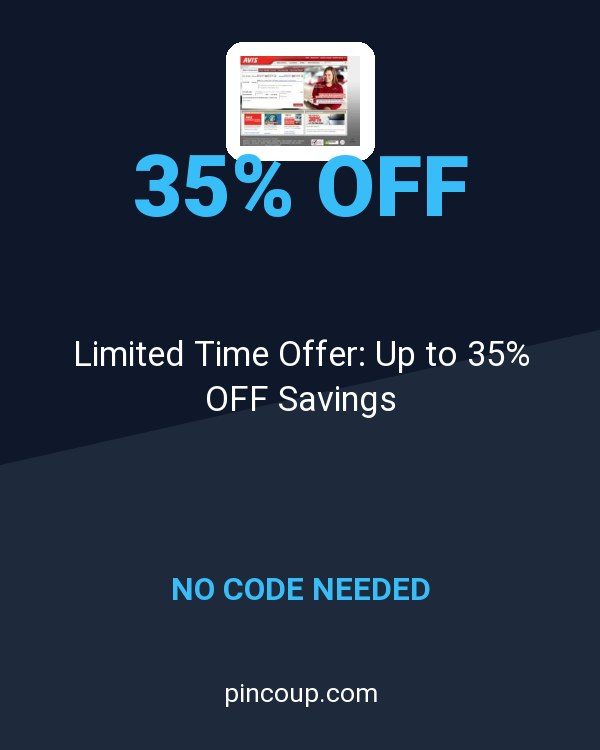 Avis Car Rental coupon: Limited Time Offer: Up to 35% OFF Savings