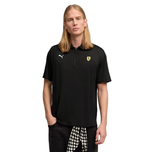 Ferrari Cloudspun Polo by Puma - Black at F1 Store