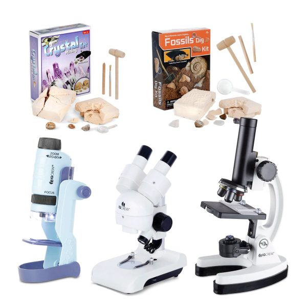 Holiday Special STEM Science Explorer Bundle for Kids - Microscope Lab & Hands-On Experiment Kits at AmScope
