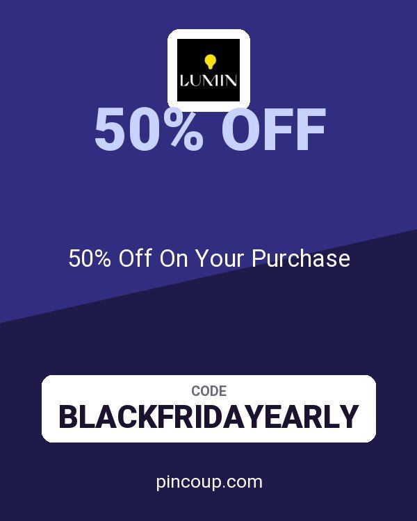 Lumin coupon: 50% Off On Your Purchase