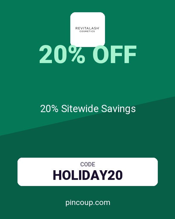 RevitaLash Cosmetics coupon: 20% Sitewide Savings
