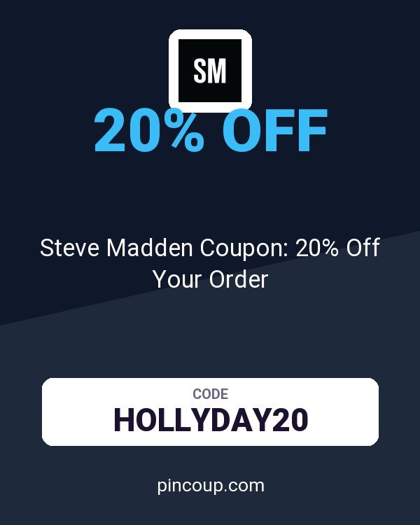 Steve Madden Coupon: 20% Off Your Order