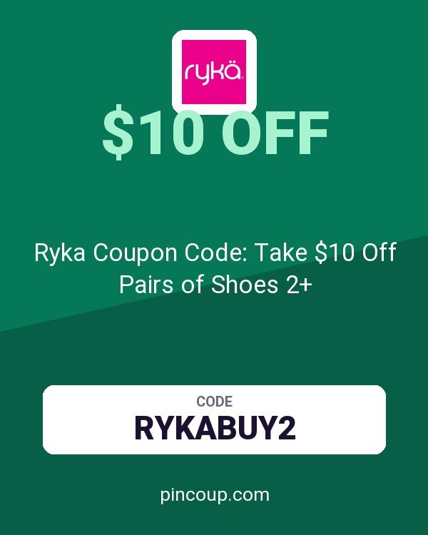 Ryka Coupon Code: Take $10 Off Pairs of Shoes 2+