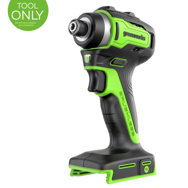 24V 1/4" 1950 in/lbs Brushless Impact Driver (Tool Only) at Greenworks Tools